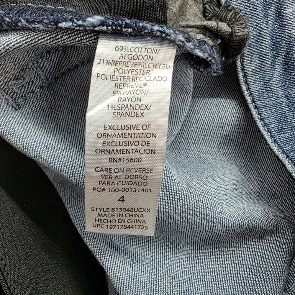 Democracy Absolution Skinny Jeans Distressed Stretch Denim Size 4 Blue Womens - Picture 6 of 10